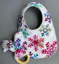 Load image into Gallery viewer, Teether: Rainbow Winter Snowflake