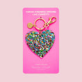 Load image into Gallery viewer, Confetti Acrylic Heart Keychain