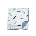 Load image into Gallery viewer, Vintage Airplane Blanket (Bamboo)