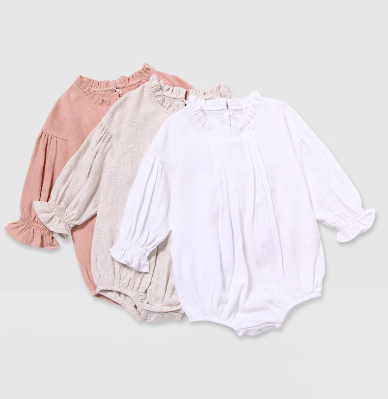 Newborn Girl's Linen Clothing