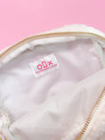 Load image into Gallery viewer, Bag: Pink Bow Teddy Cosmetic Zipper Bag - Large
