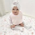 Load image into Gallery viewer, Bib Set: Butterfly/Blush Gingham Bibs
