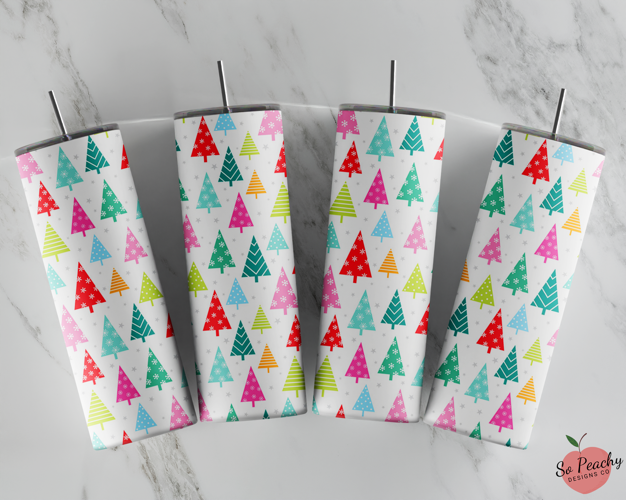 Tumbler: Christmas Trees