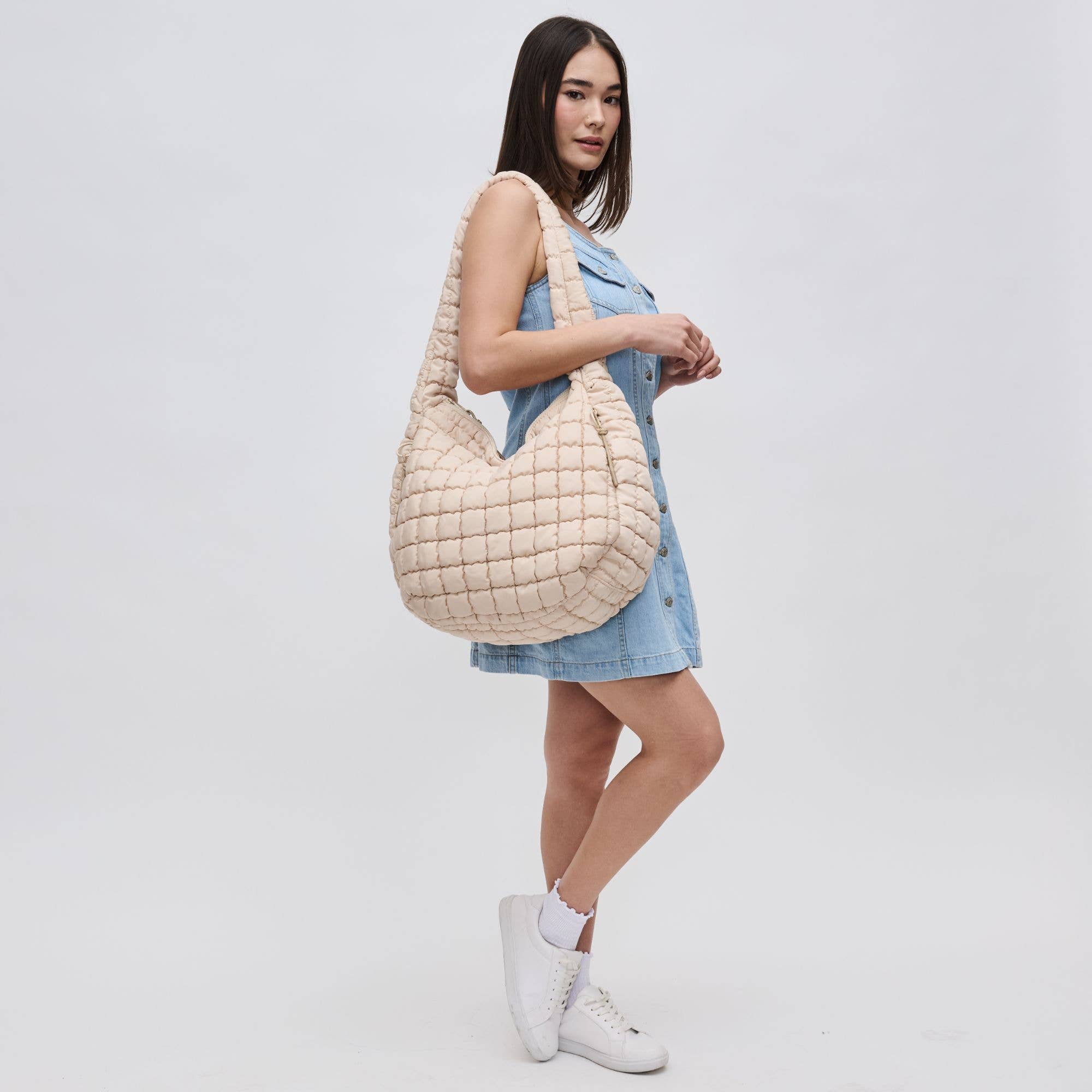 Tote: Revive - Quilted Puffer Nylon Hobo