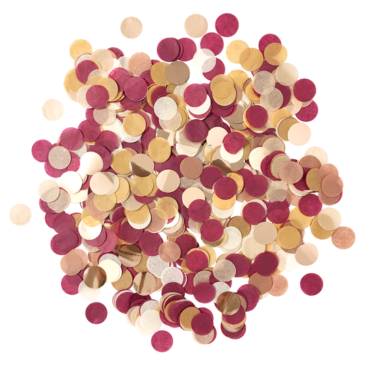 Confetti - Burgundy & Rose Gold: 0.5oz