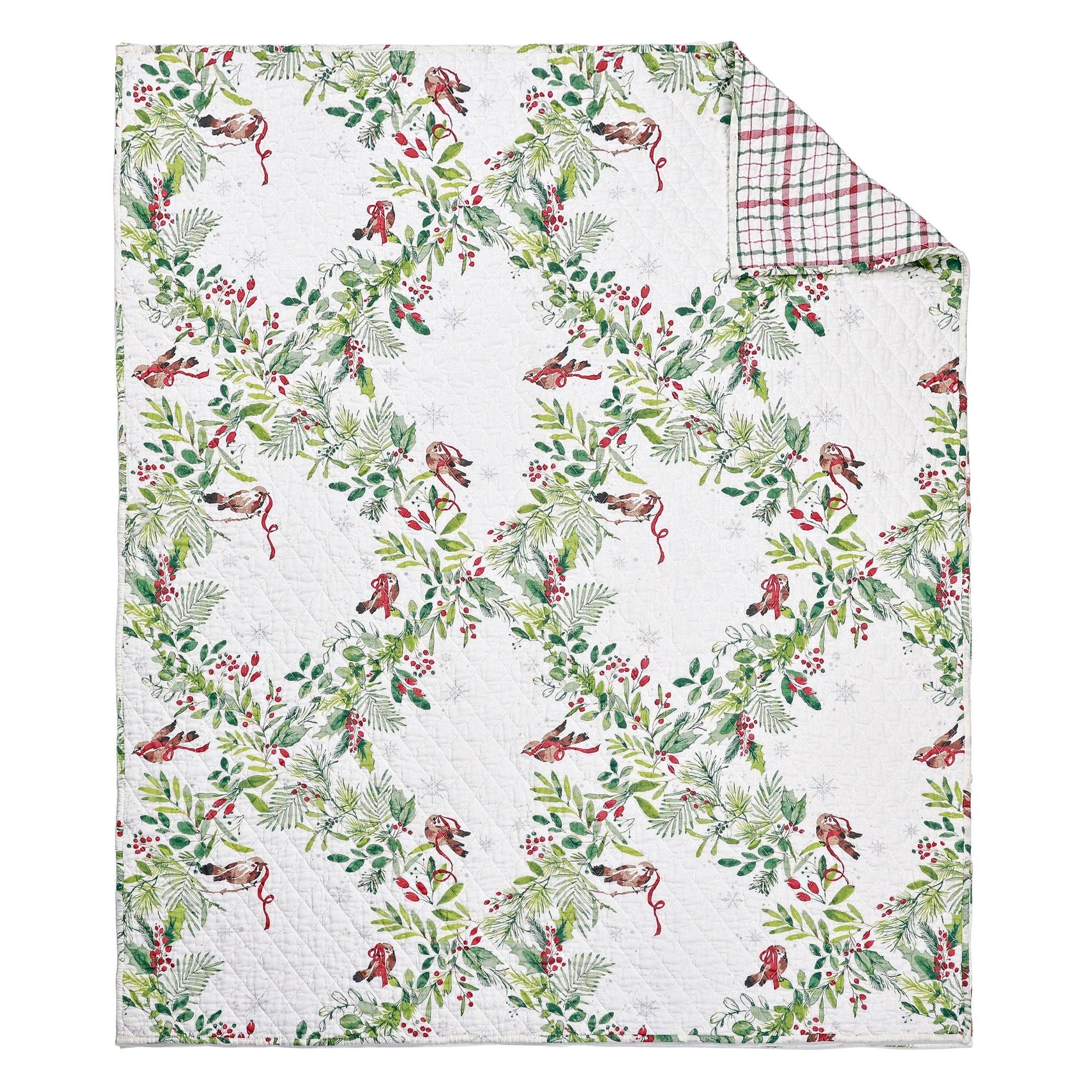Holiday Throw: Tinsel Tidings Quilted