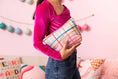 Load image into Gallery viewer, Puffy Tweedle Dum Makeup Pouch: Puffy Pretty Plaid
