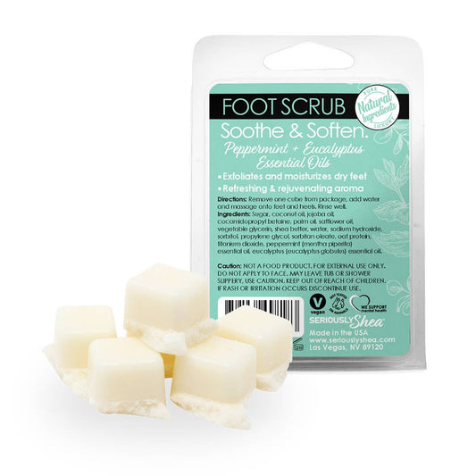 Spa: Exfoliating Foot Sugar Scrub (Peppermint + Eucalyptus)