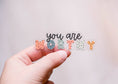 Load image into Gallery viewer, Sticker: You Are Worthy Clear Vinyl Sticker, 3x1 in
