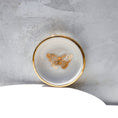 Load image into Gallery viewer, Trinket Tray: Gold Butterfly Ring Dish | Handmade Pottery
