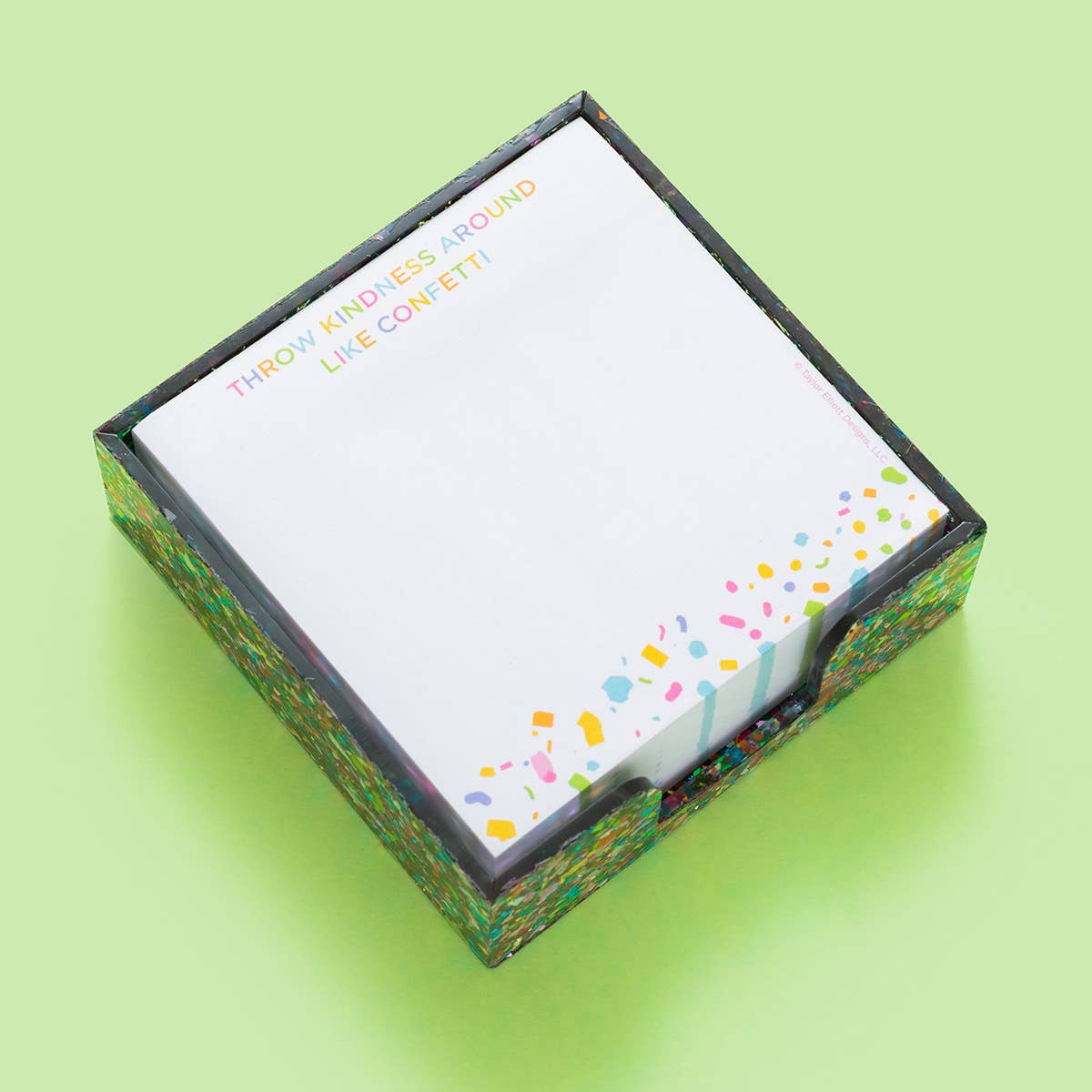 Gift Bundle: Confetti Notepad & Clipboard (Small Notepad Size 5" x 6.6")