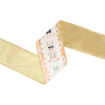 Load image into Gallery viewer, 2 1/2" Wired Velvet Ribbon | Pink Nutcracker | 10 Yard Spool
