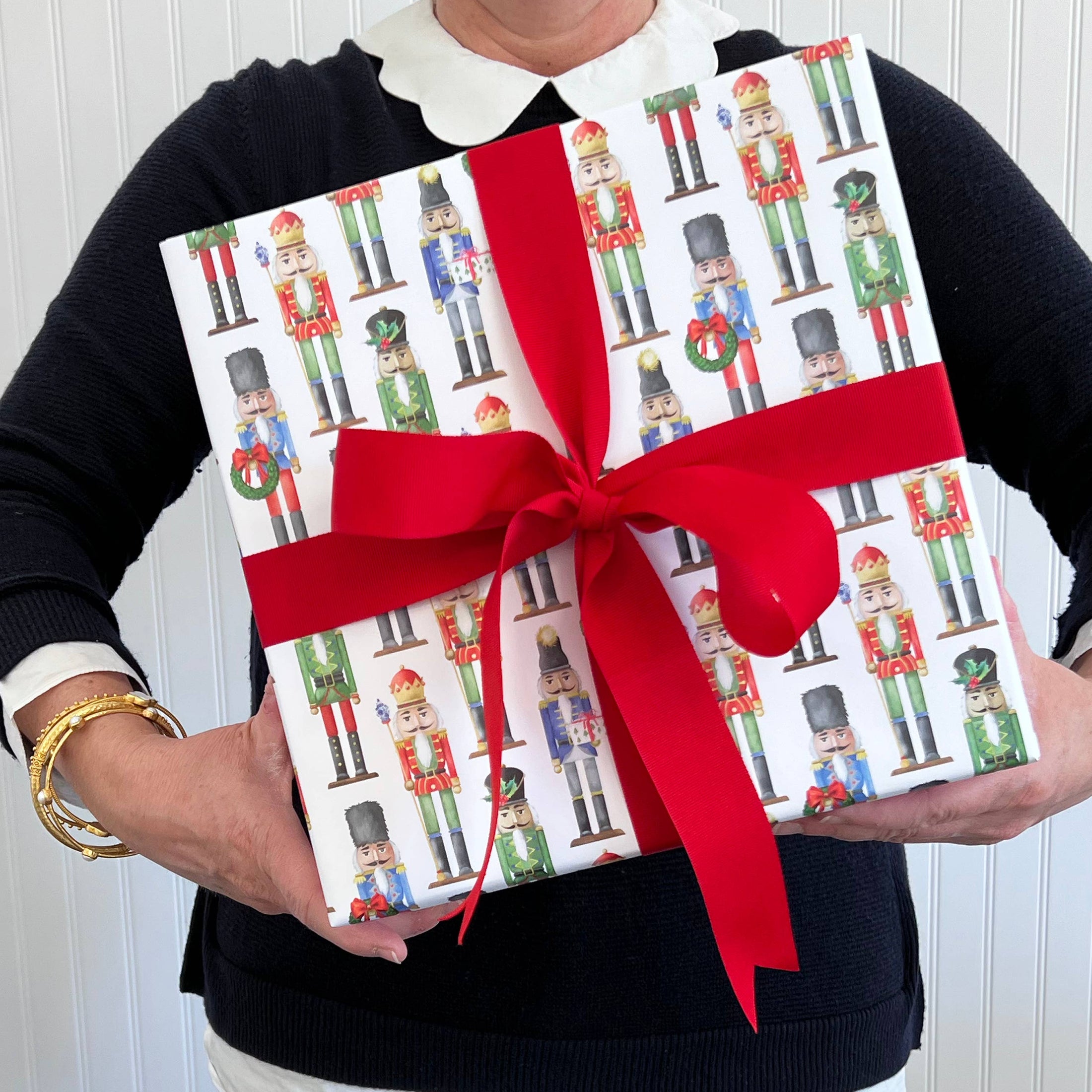 Gift Wrap: Continuous Roll Gift Wrap | Nutcrackers