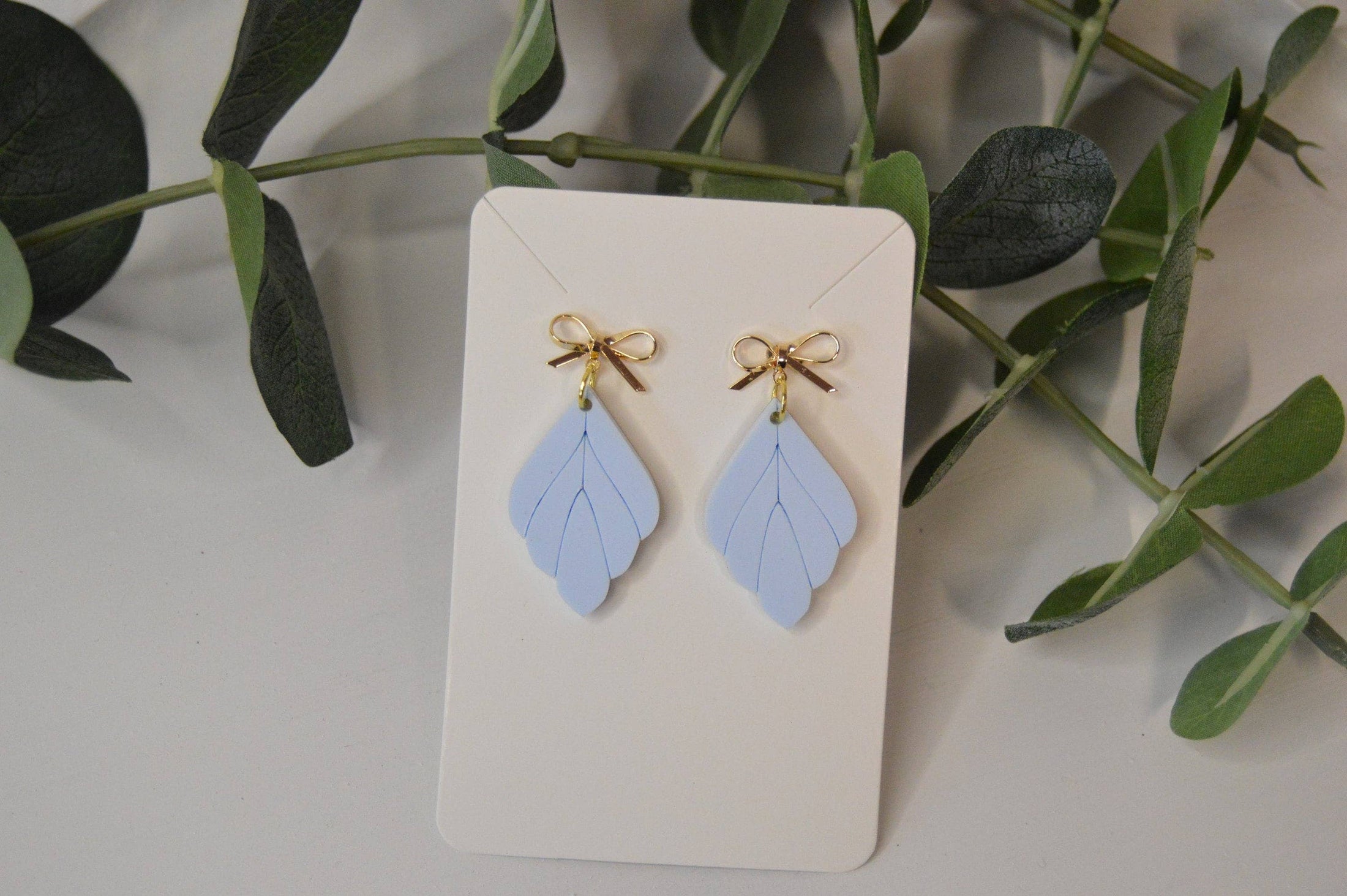 Earrings: Blue Leaf, Drop & Dangle Earrings