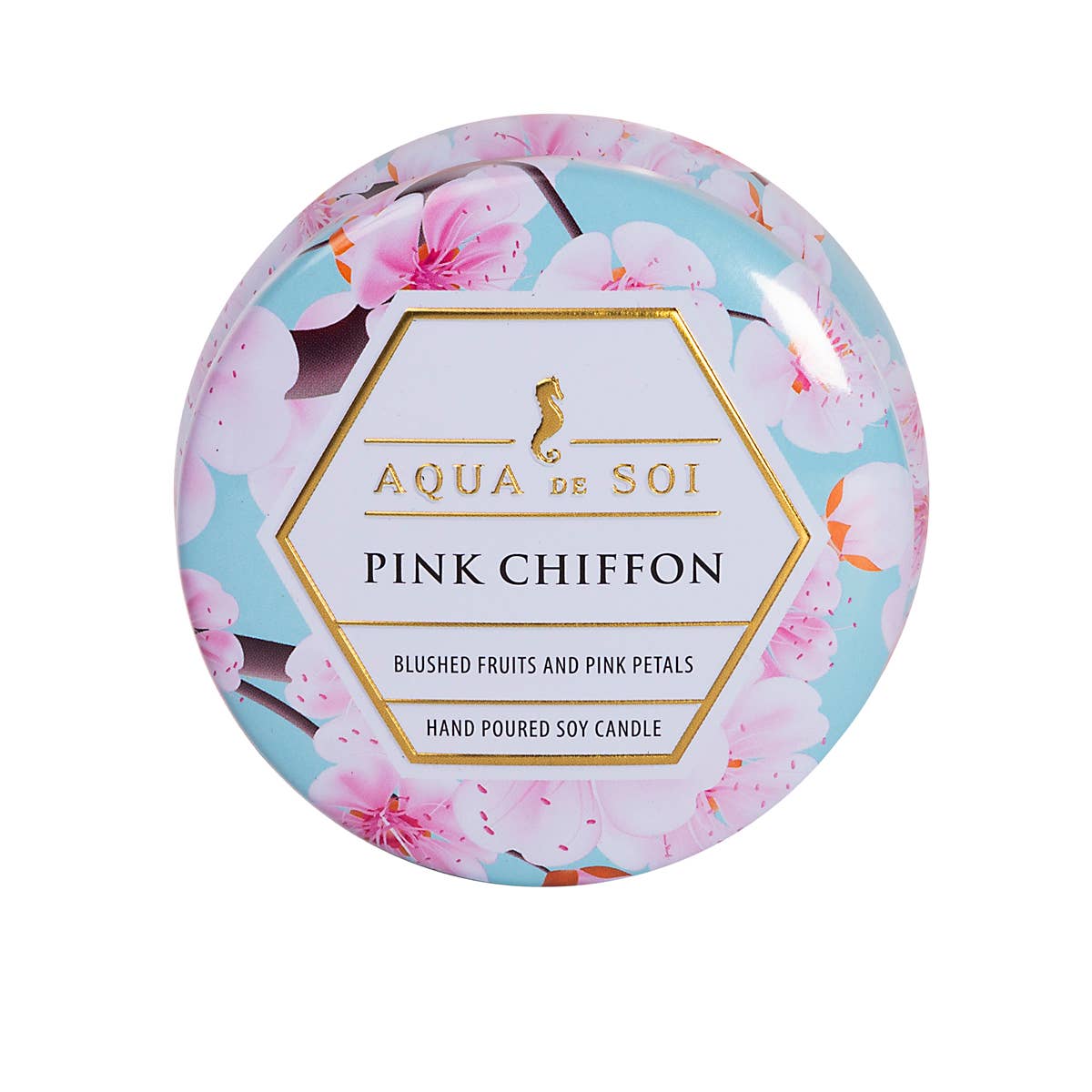 Candle: Pink Chiffon 4oz  Candle Tin