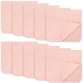 Load image into Gallery viewer, Muslin Burp Cloths: Pack of 6 (Blush)
