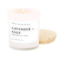 Load image into Gallery viewer, Candle: Lavender and Sage 11 oz Soy Candle
