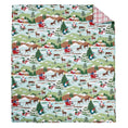 Load image into Gallery viewer, Holiday Throw: Merry Mountains Quilted
