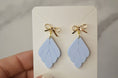 Load image into Gallery viewer, Earrings: Blue Leaf, Drop & Dangle Earrings
