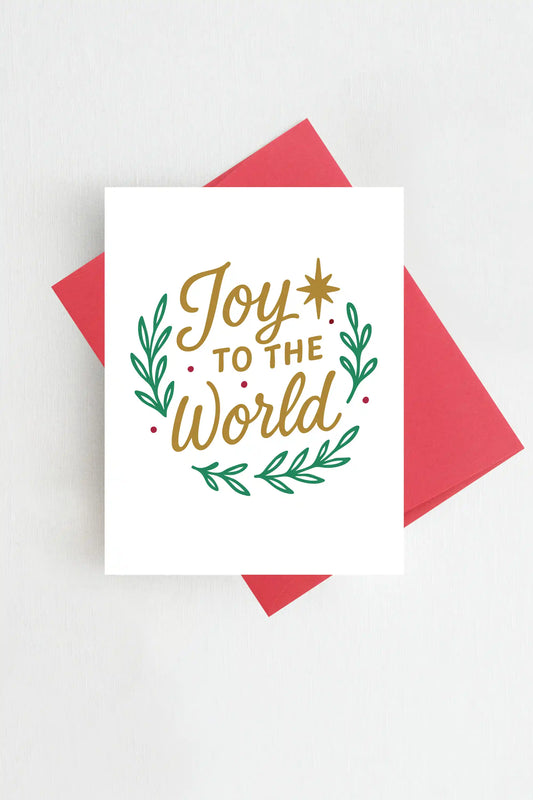 Greeting Card: Joy to the World Christmas Card Holiday Greeting