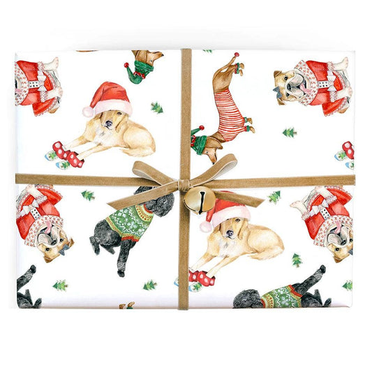 Gift Wrap: Holiday Dogs Roll