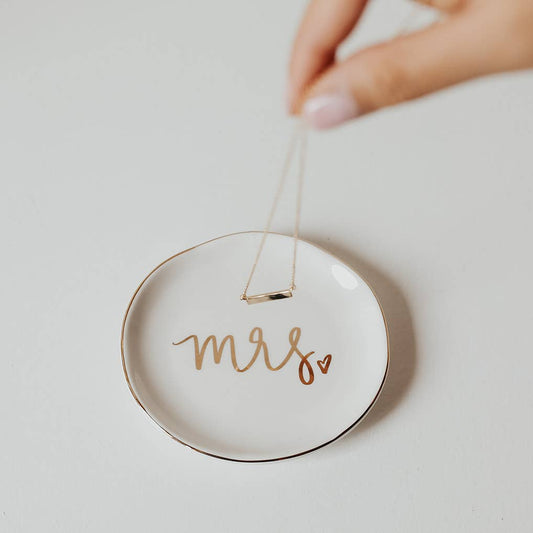 Trinket Dish: "Mrs."