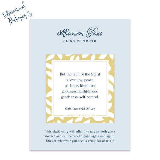 Scripture Static Cling - Fruit of the Spirit