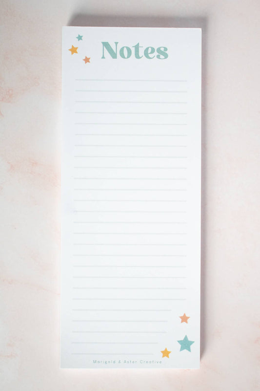 Notepad: Retro Stars