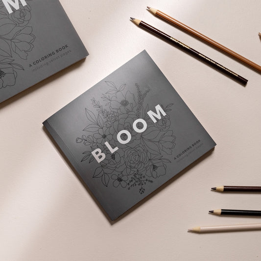 BLOOM (Floral Coloring Book)