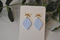 Load image into Gallery viewer, Earrings: Blue Leaf, Drop & Dangle Earrings
