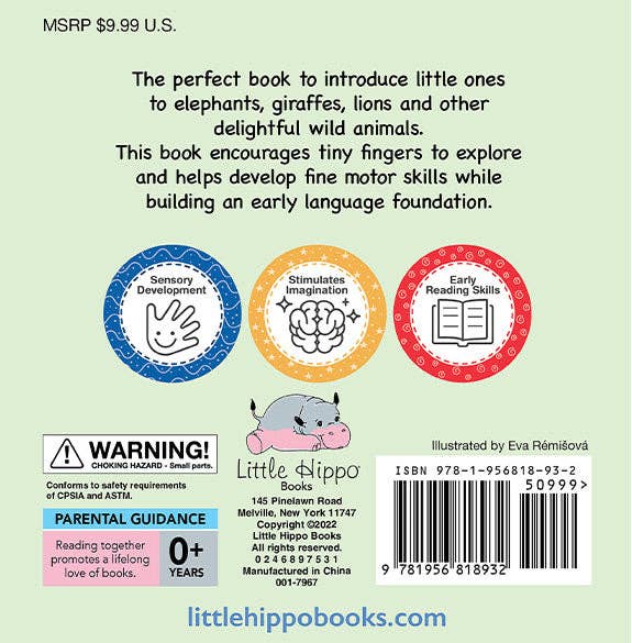 Board Book: Brilliant Baby: In the Wild  - Children's Touch and Feel and Learn Sensory Book