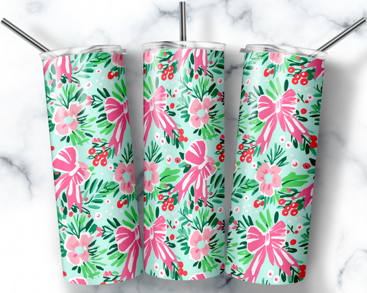 Tumbler: Christmas Bows