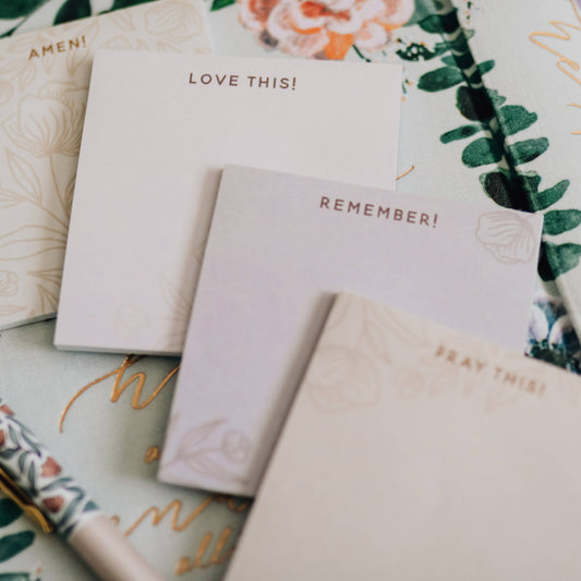 Bible Study: Pastel Floral Sticky Notes