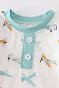 Load image into Gallery viewer, Baby Gown: Aircraft (Newborn/Cotton)
