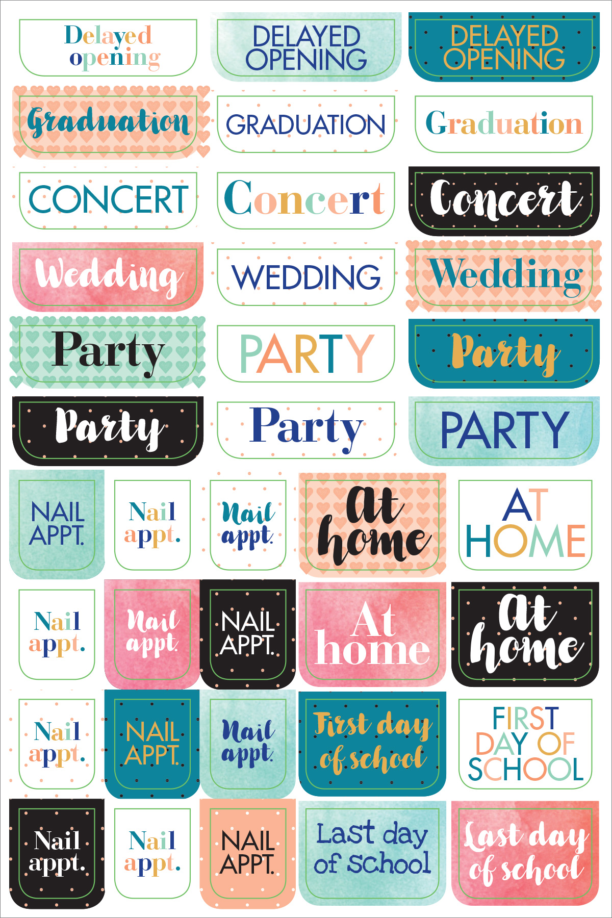 Stickers: Planner Essentials for Mom