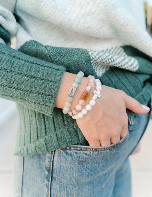 Bracelet: Classic White Cross