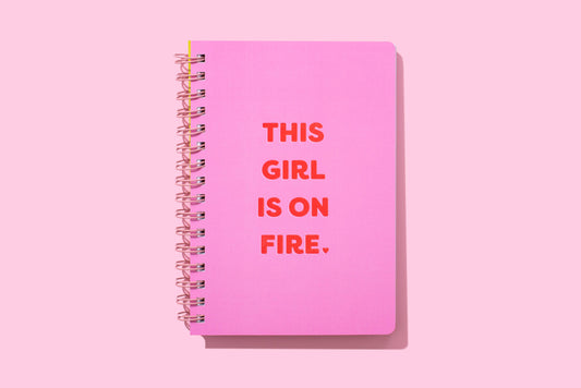 Journal/Spiral Notebook: "This Girl is on Fire"