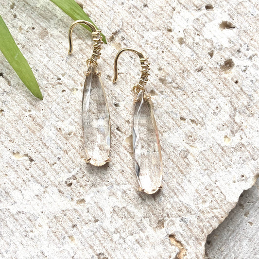 Earrings: Crystal Teardrop