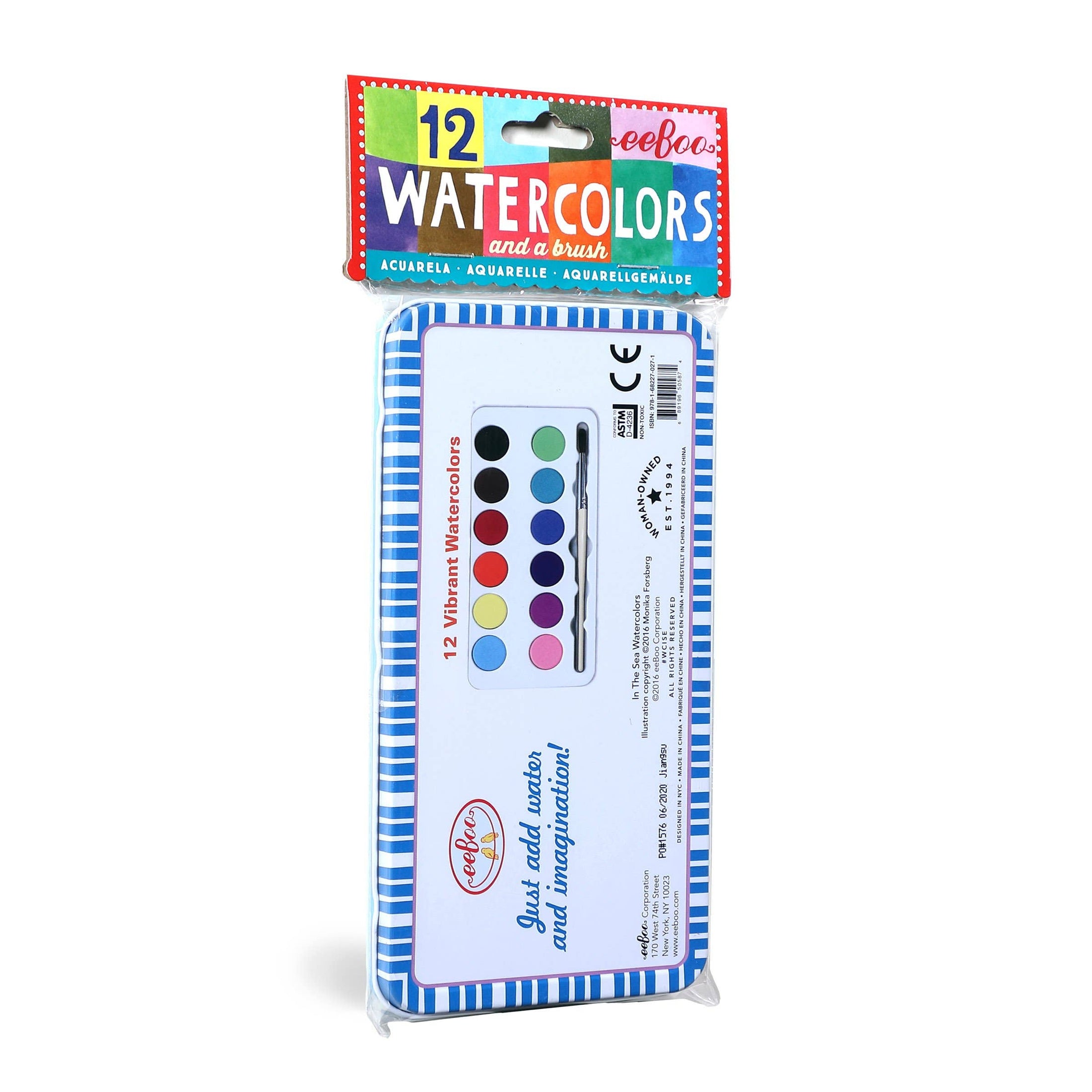 WATERCOLORS: In The Sea (Tin of 12)