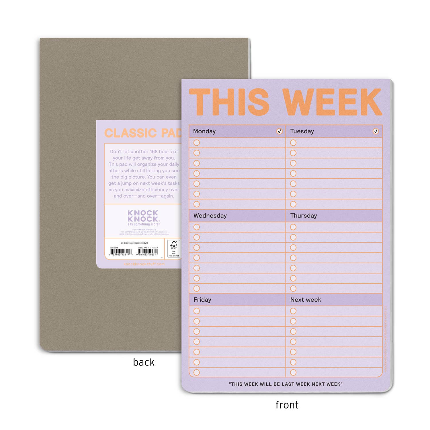 Planner: This Week Notepad (Pastel Version)