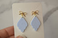 Load image into Gallery viewer, Earrings: Blue Leaf, Drop & Dangle Earrings
