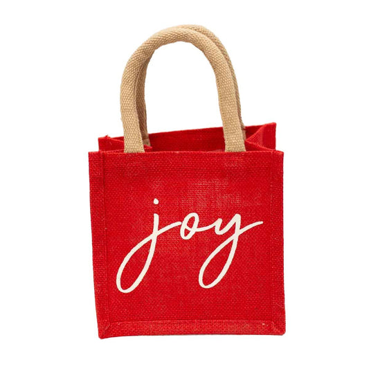 Gift Tote (Petite): Joy Script (7x7x5 in)