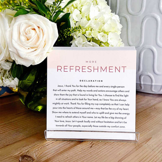 Devotional Card Set w/Stand: More of Jesus