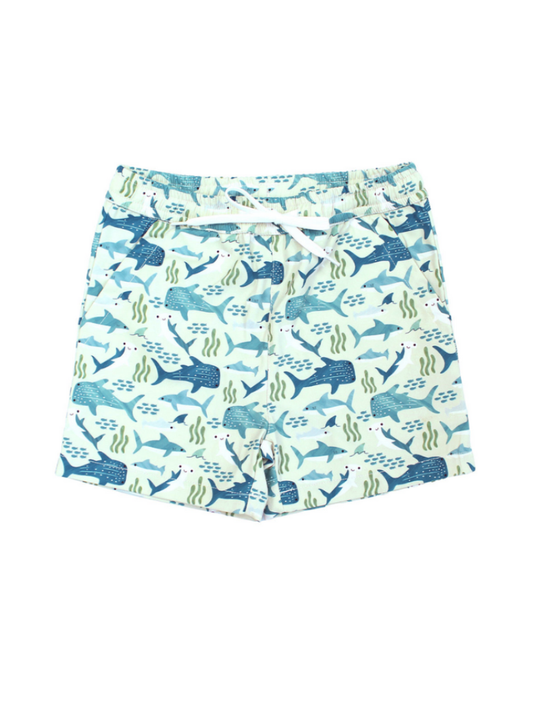 Shark Friends Ocean Animals Boys Swim Trunks/Swimsuit
