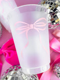 Load image into Gallery viewer, Pink Bow Frosted  Cups
