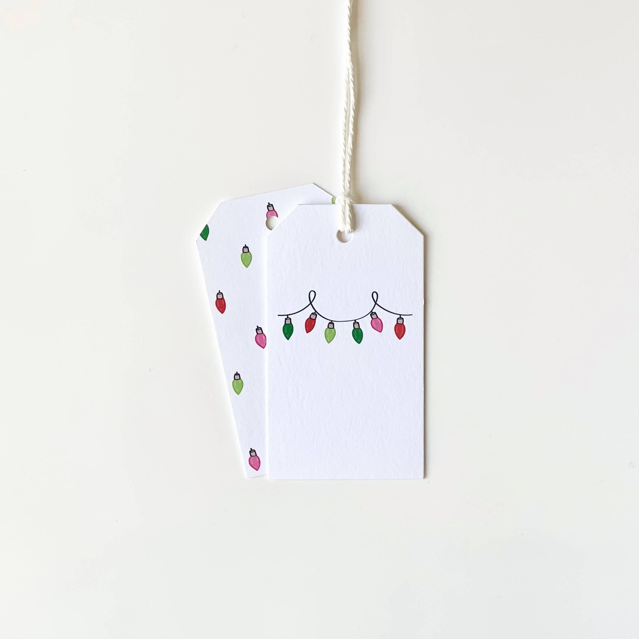 Gift Tags: Christmas Lights (Set of 8)