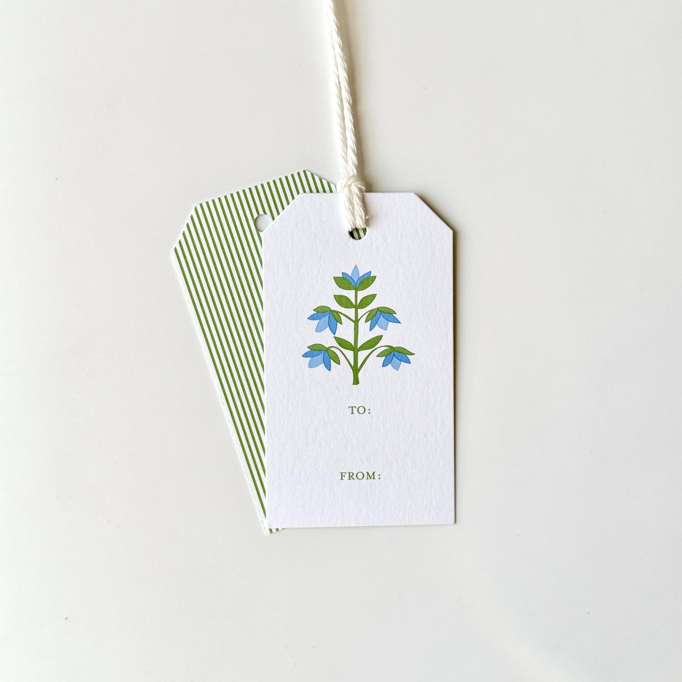 Gift Tags: Delphinium / Block  - Gift Tags (Set of 8)