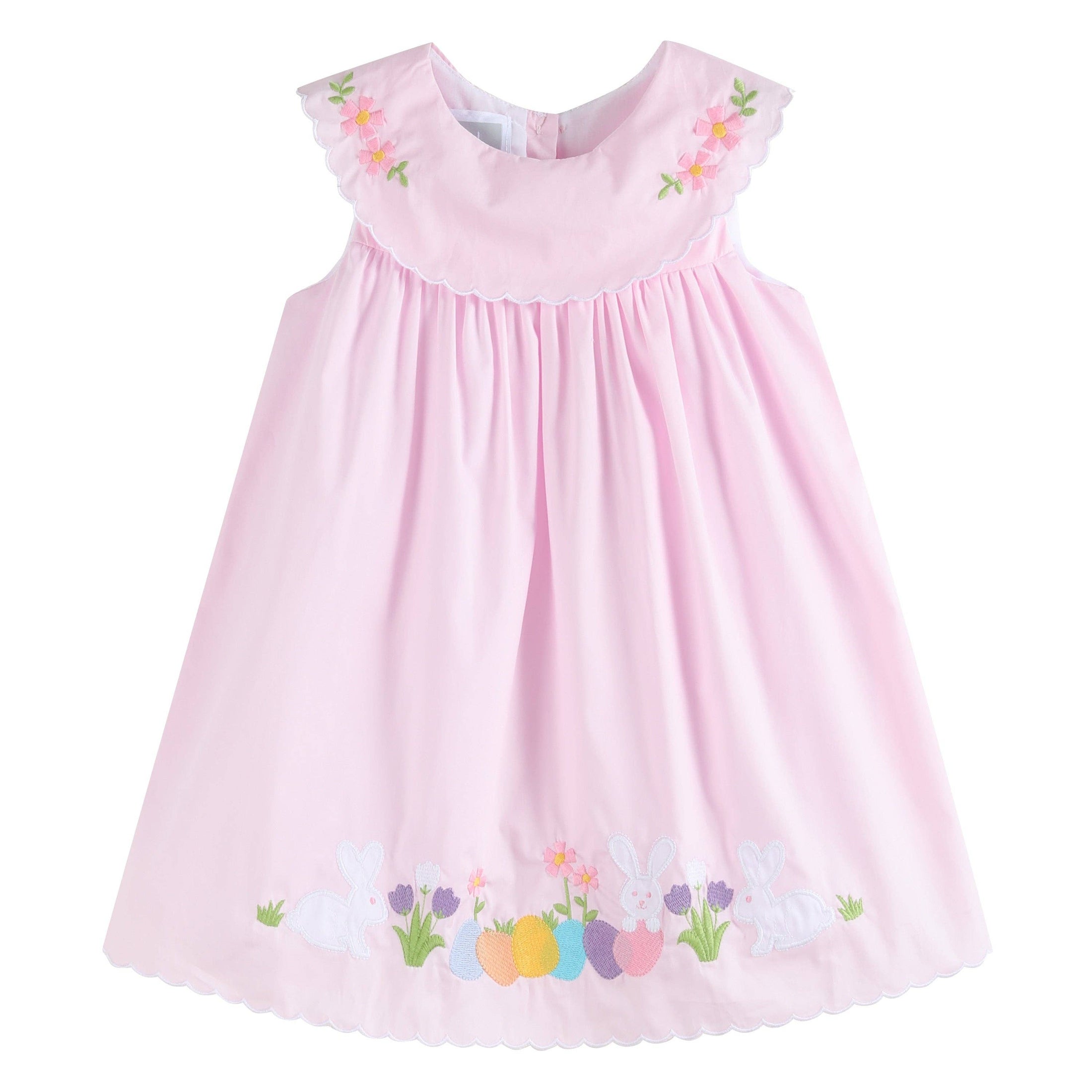 Dress: Pink Easter Applique
