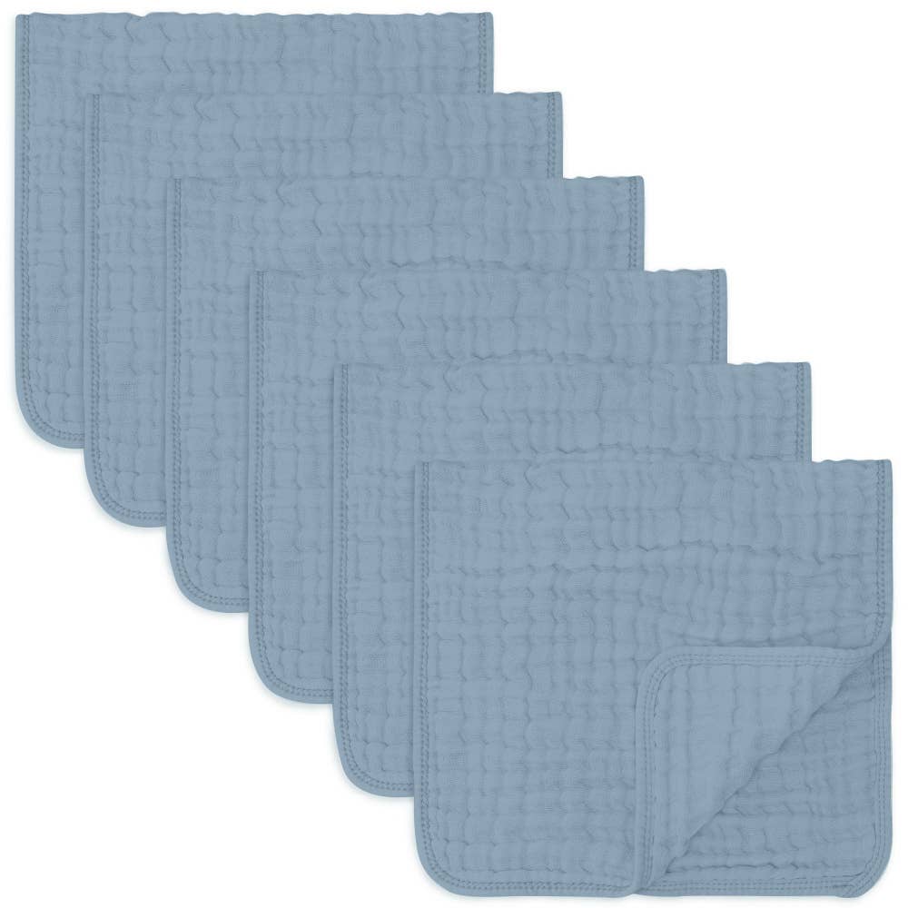 Muslin Burp Cloths: Pack of 6 (Lace)