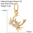 Load image into Gallery viewer, Charm (Mini Series): Crab Zircon Charm
